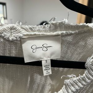 Cream crop top sweater